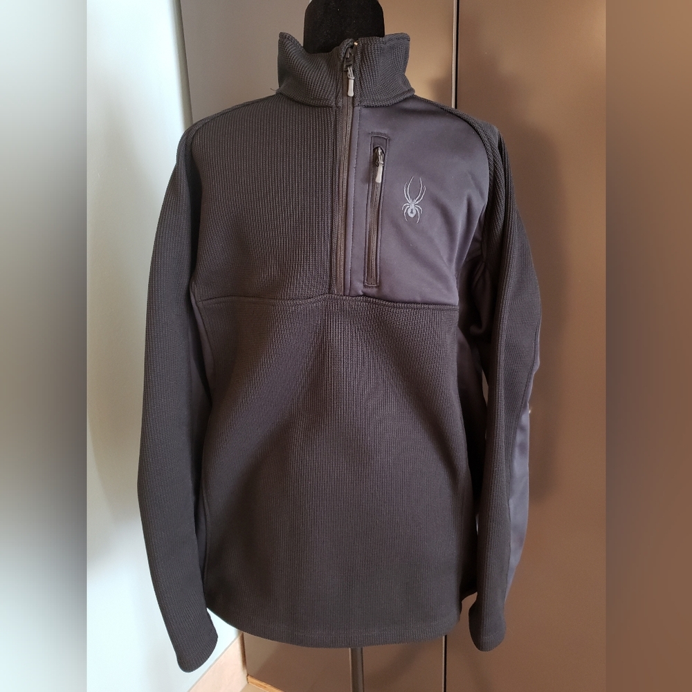 🔥 Spyder 1/4 Zip Waffle Pullover